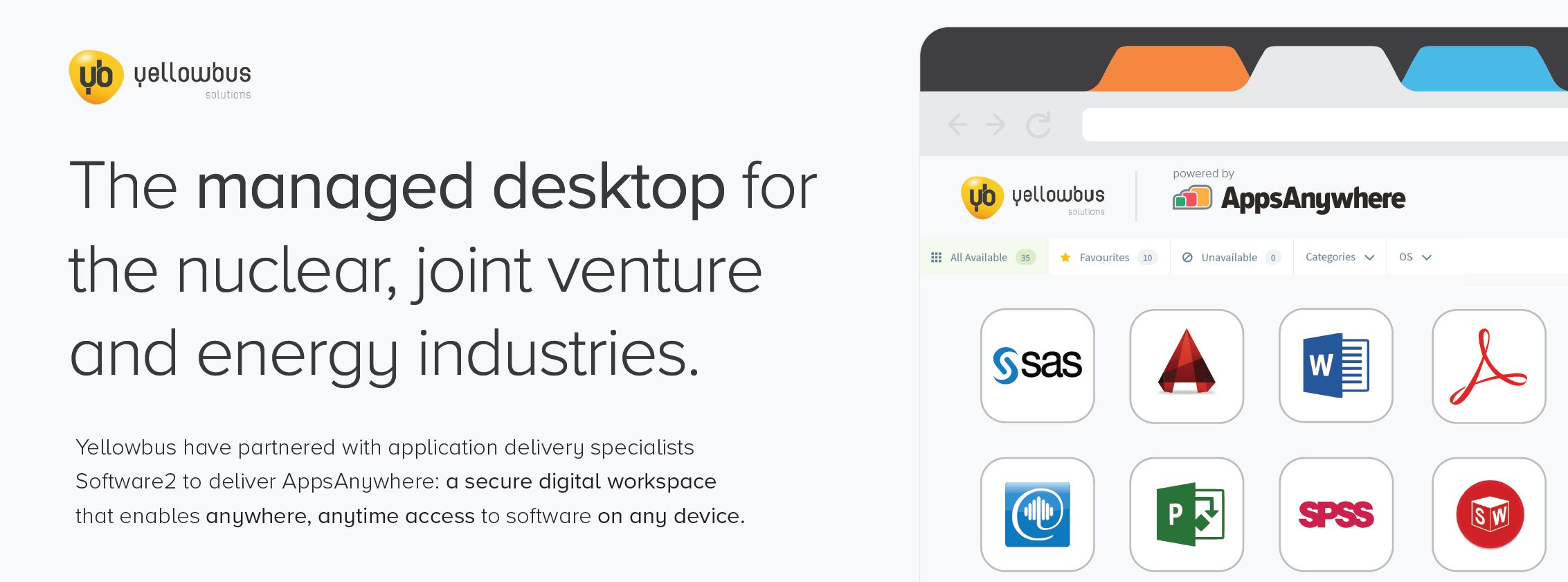 Yellowbus launch IT & Application ‘workspace’ solution to support challenges within the Nuclear & Joint venture space.